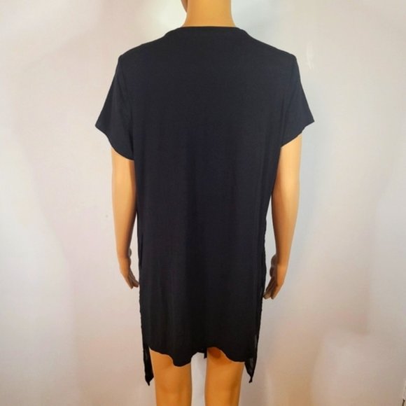 Willow & Thread Black summer Striped Dress, Size XL - Picture 4 of 5